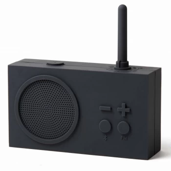 Image of Lexon TYKHO 3 FM Radio and Bluetooth Speaker - Dark Grey