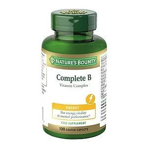 Image of Natureamp39s Bounty Complete B Vitamin Complex 100 Coated Caplets