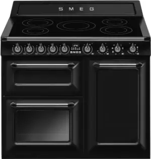 Image of Smeg Victoria TR103IBL2 Black 100cm Induction Range Cooker