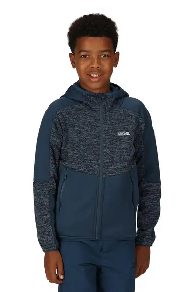 Image of Regatta Recycled Extol 'Dissolver VII' Hiking, Full Zip Fleece Navy