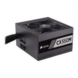 Image of Corsair 550W Builder Series CX550M PSU, Sleeve Bearing Fan, Semi-Modular, 80 Bronze UK Plug