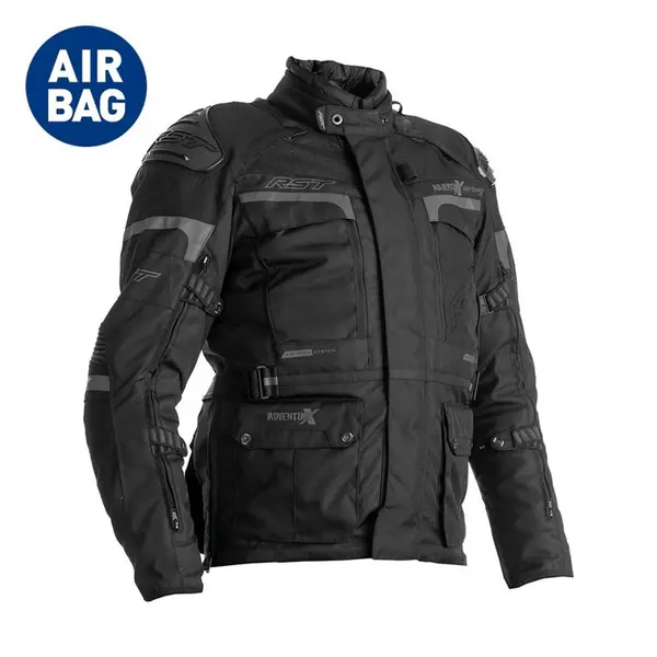 Image of RST Adventure-X Airbag Jacket Black Grey Size 46