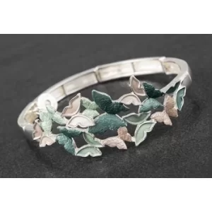Image of Sage Tones Butterfly Cluster Bracelet