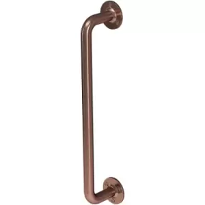 Image of Grab Rail Antique Copper Bathroom Outdoor Support Handle Disability Aid - Copper - Rothley