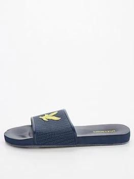 Image of Lyle & Scott Easy Slide, Dark Navy, Size 9, Men
