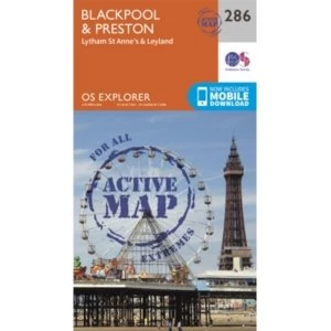 Image of Blackpool and Preston by Ordnance Survey (Sheet map, folded, 2015)