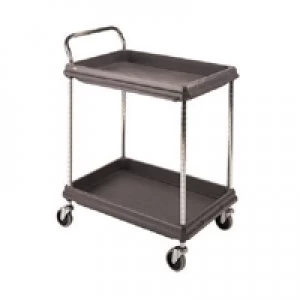 Image of Slingsby 2 Tier Black W832xD546xH1041mm Deep Ledge Trolley 375053