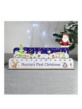 Image of Personalised Christmas Advent Countdown Decoration