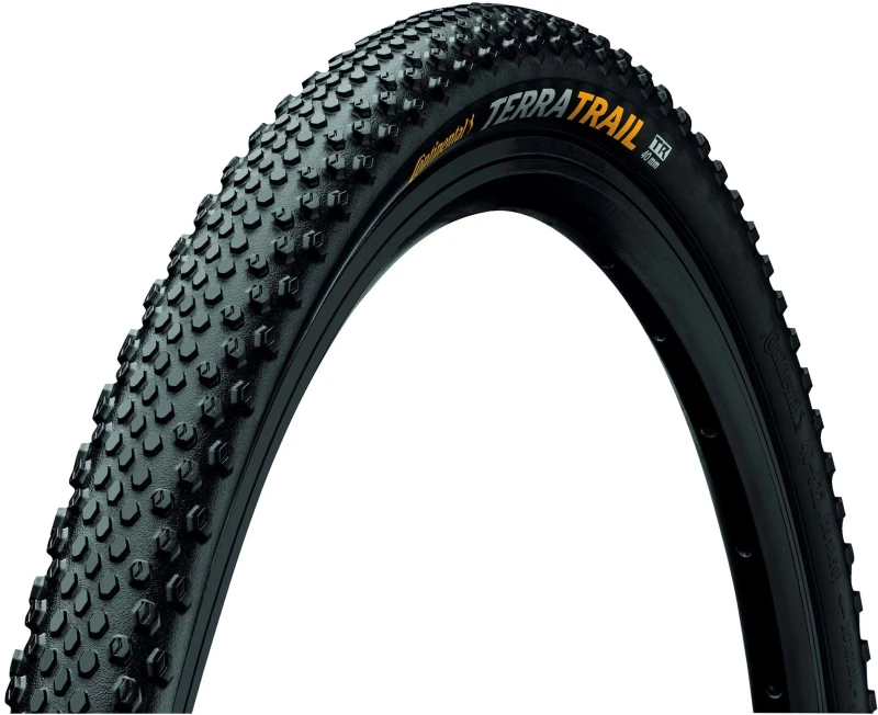 Image of Continental Terra Trail Protection Gravel Tyre Foldable Blackchili Compound 700X40C Black
