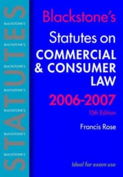 Image of Commercial and Consumer Law 2006-2007 by Francis Rose Paperback
