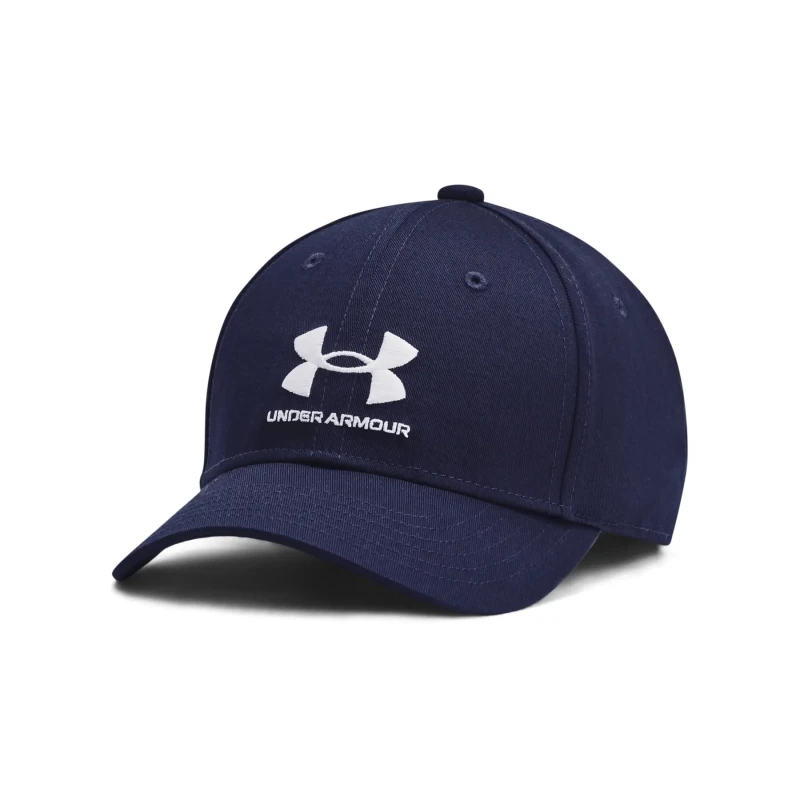 Image of Under Armour Branded Lockup Adjustable Cap Junior Boys Baseball Caps Junior Blue 39848918020