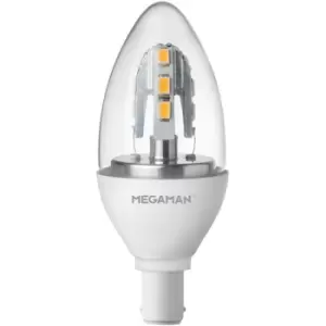 Image of Megaman 6W Incanda-LED B15 SBC Candle Warm White Dimmable - 143485