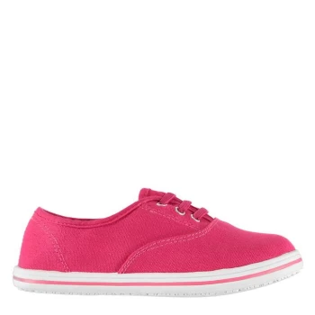Image of Slazenger Childrens Canvas Pumps - Pink