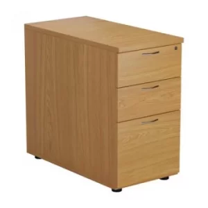 Image of Jemini Nova Oak 3 Drawer Desk High Ped KF79859