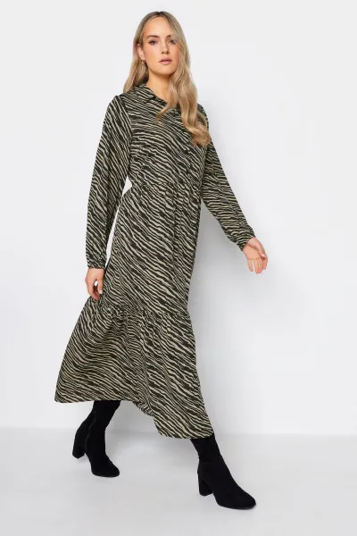 Image of Tiered Shirt Dress