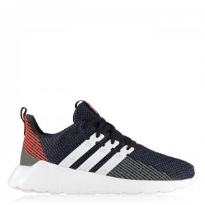Image of adidas Questar Flow Junior Boys Trainers - Navy/Orange/Wht
