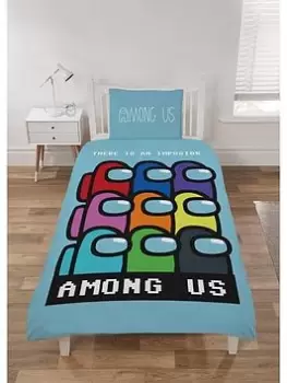 Image of Among Us There Is An Imposter Single Duvet Cover Set