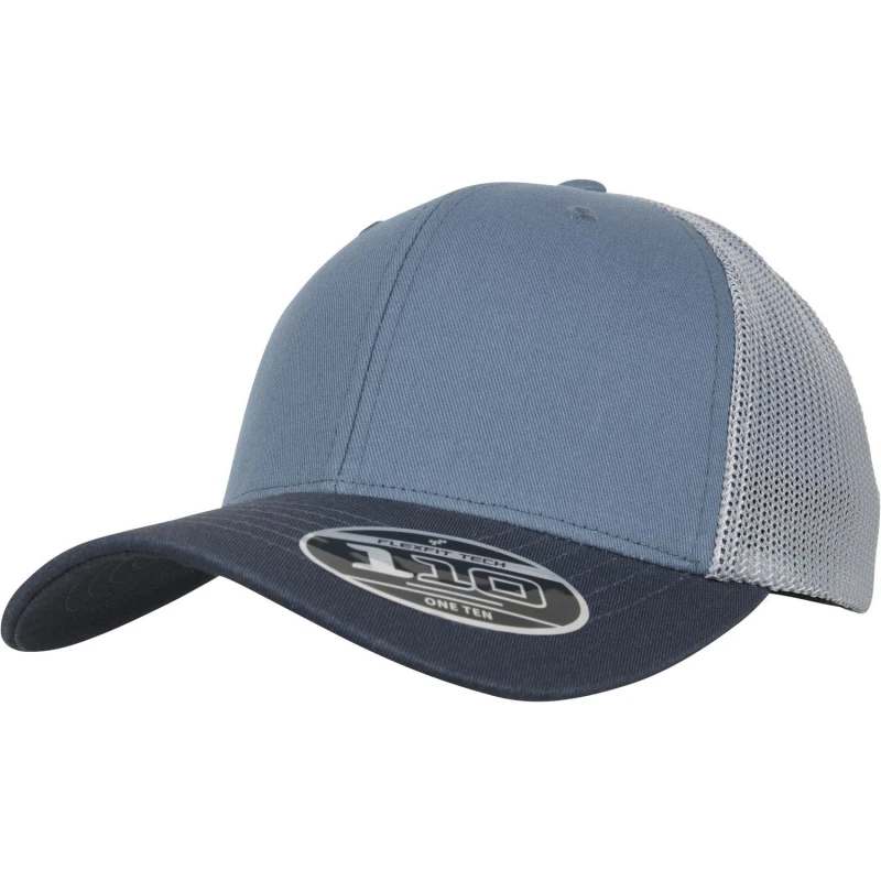 Image of Flexfit by Yupoong Mens 110 Trucker Cap in Duck Egg Blue Duck Egg Blue Male One Size