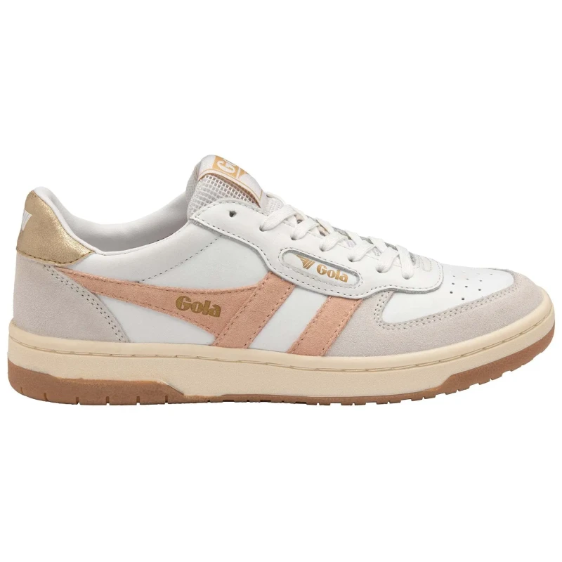 Image of Gola Hawk Trainers white/grey/pink Women 41 (7);37 (4)