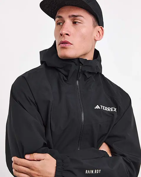 Image of Adidas adidas Terrex Rain Jacket Black Male M37/40 AT92002