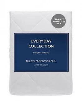 Image of Everyday Collection Cotton Percale Quilted Pillow Protectors (Pair)