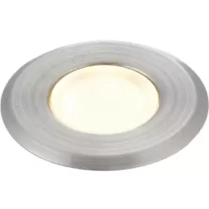 Image of IP67 Outdoor LED Ground Light 0.8W Warm White Steel Flush Decking Floor Lamp