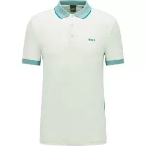 Image of Boss Paule Polo Shirt - Green