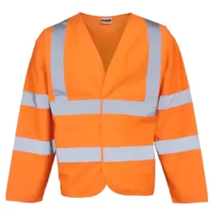 Image of RTY High Visibility Unisex High Vis Motorway Coat (3XL) (Fluorescent Orange)