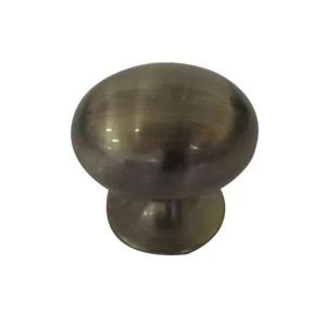Image of BQ Brass Effect Oval Furniture Knob Pack of 6