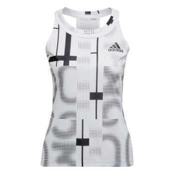 Image of adidas Club Tennis Graphic Tank Top Womens - White / Black