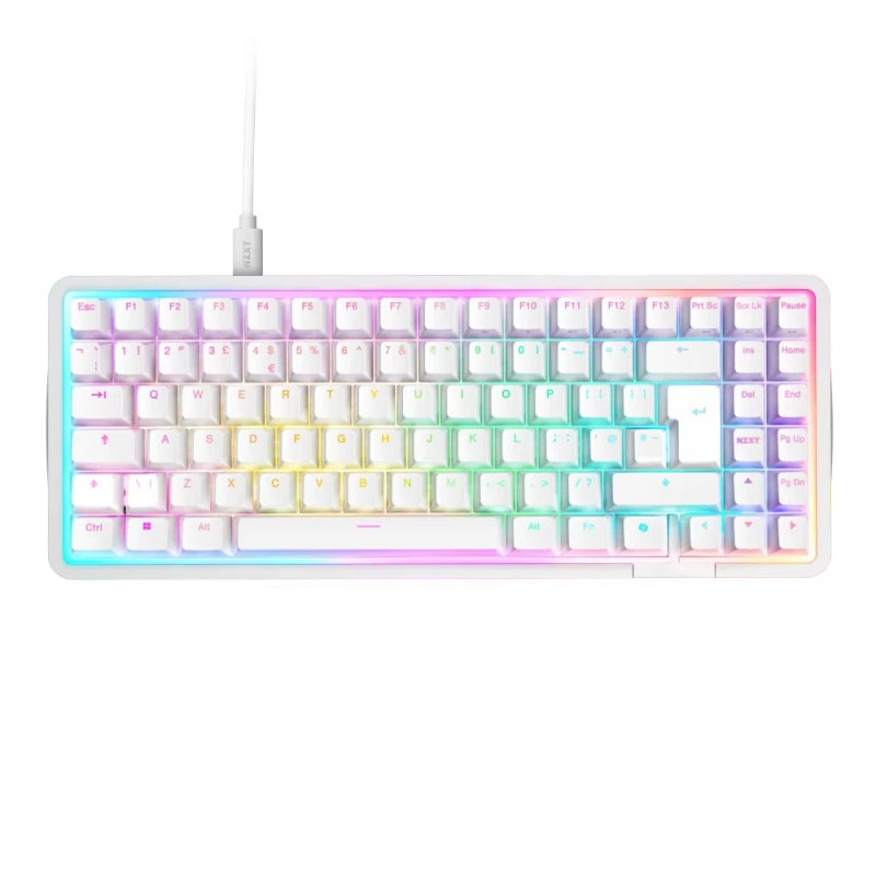 Image of NZXT Function Elite MiniTKL - Premium Tenkeyless Magnetic Hot Swappable Switches - Mechanical Gaming Keyboard - White - KB-101NW-UK