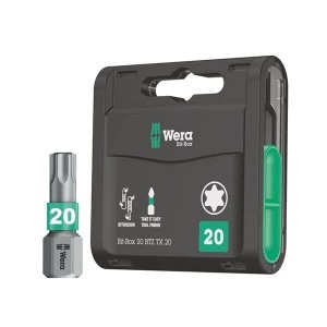 Image of Wera Bit-Box 20 BiTorsion Bits TX20 x 25mm, 20 Piece