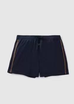 Image of Paul Smith Mens Stripe Swimshorts In Blue