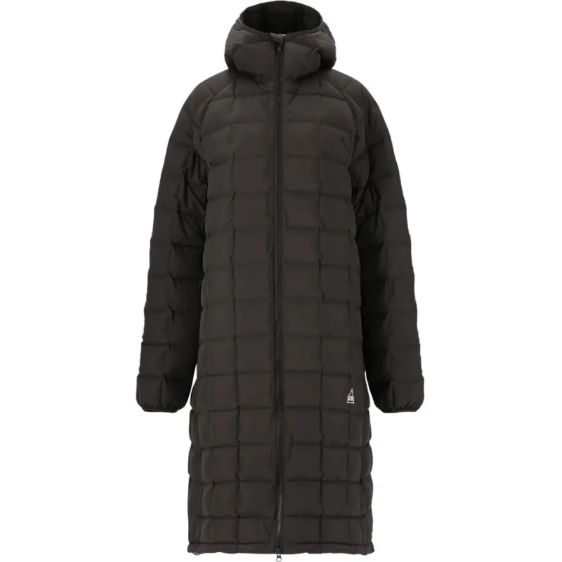 Image of SOS Womens SOS Kicking Long Squared Puffer Noir Female S