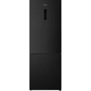 Image of Hisense RB645N4BFE 60/40 Frost Free Fridge Freezer - Black / Stainless Steel - E Rated