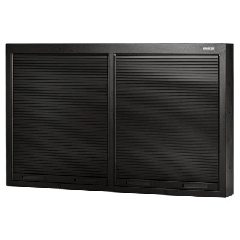 Image of Bunker Modular Tambour Door Wall Cabinet 23757 Colour: Black