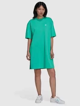 Image of adidas Originals Tee Dress - Green, Size 6, Women