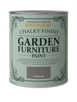 Image of Rust-Oleum Anthracite Garden Furniture Paint - 750Ml