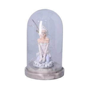 Image of Eira Glass Dome Light Up Fairy Ornament