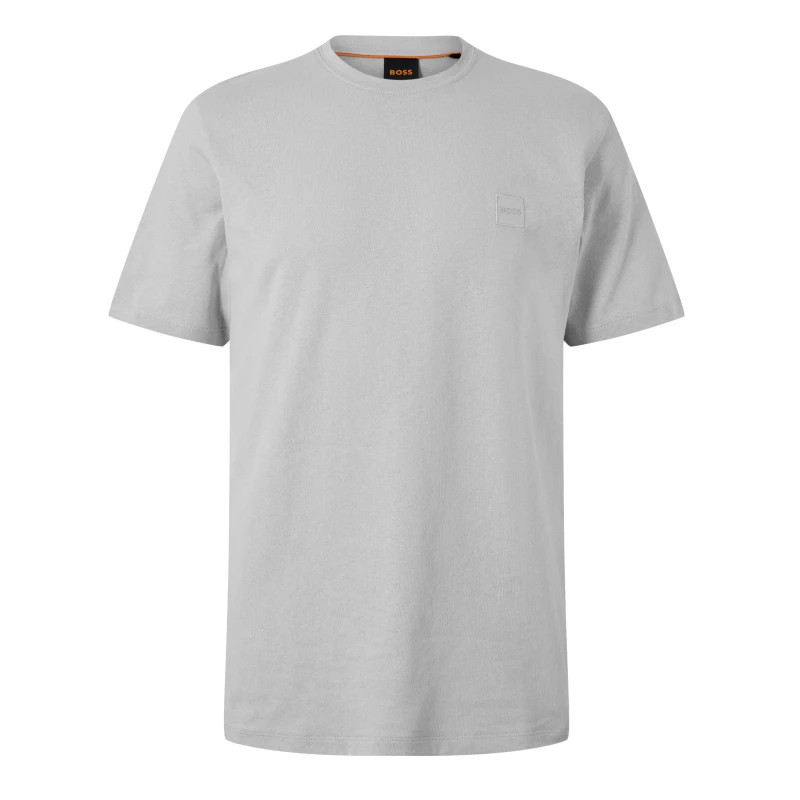 Image of Boss Mens HBO Tales T-Shirt, Premium Cotton Light Grey 070 male M