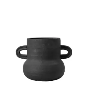 Image of Gallery Interiors Gorka Vase in Black / Small
