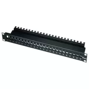 Image of Telegaertner H02025A0220 24 ports Network patch panel 483mm (19) CAT 6A 1 U Black