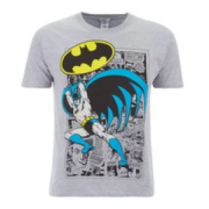 Image of DC Comics Mens Batman Comic Strip T-Shirt - Grey - M