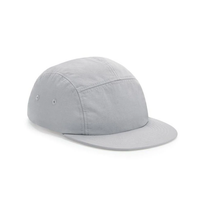 Image of Beechfield Beechfield Men 5 Panel Camper Cap in Light Grey Light Grey One Size Male 5063300787953