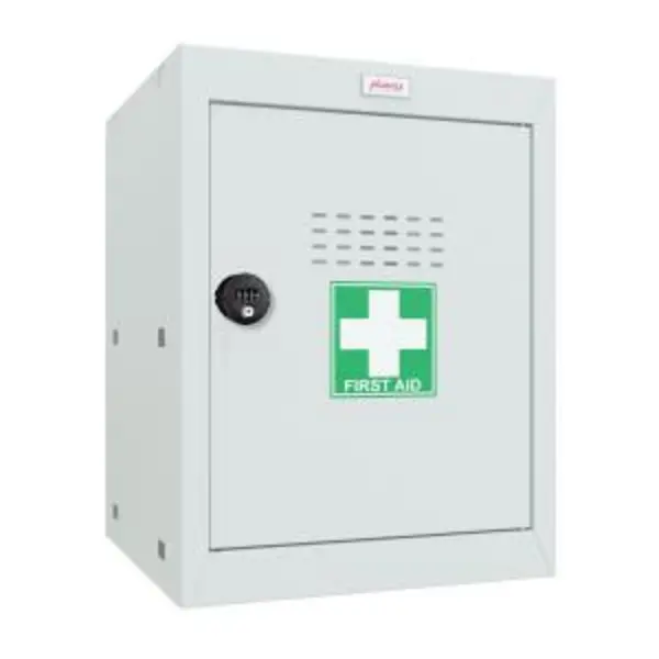 Image of Phoenix MC Series Size 2 Cube Locker in Light Grey with Combination