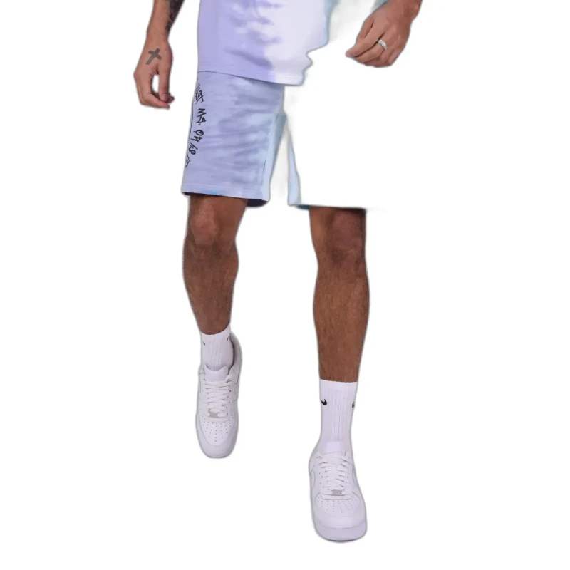 Image of Project X Paris Two-tone gradient smiley shorts Project X Paris Violet Male L