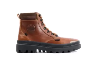 Image of Palladium Boots Mens PALLATROOPER HIKER LEATHER BEESWAX BROWN