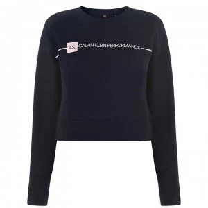 Image of Calvin Klein Performance Logo Sweatshirt - Night Sky