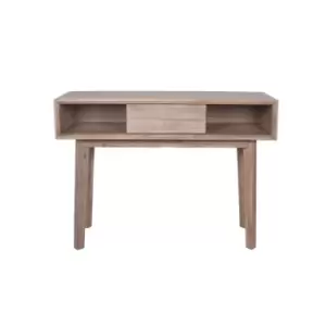 Image of Olivia's Melville Acacia Wood 1 Drawer Console in Sand Wash