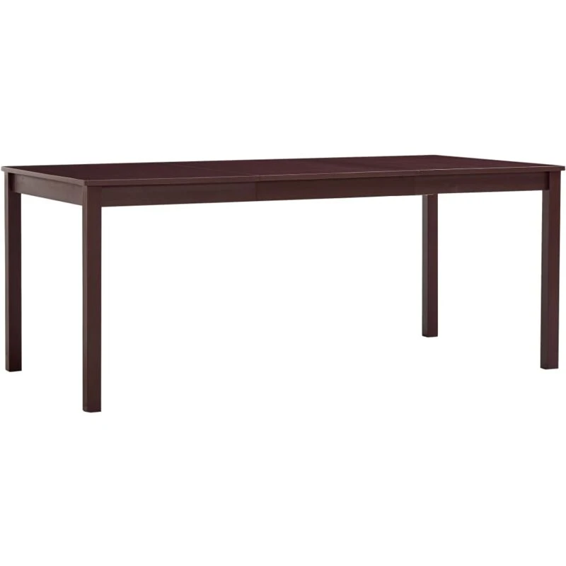 Image of VIDAXL Dining Table Dark Brown 180x90x73cm Pinewood Vidaxl 283407